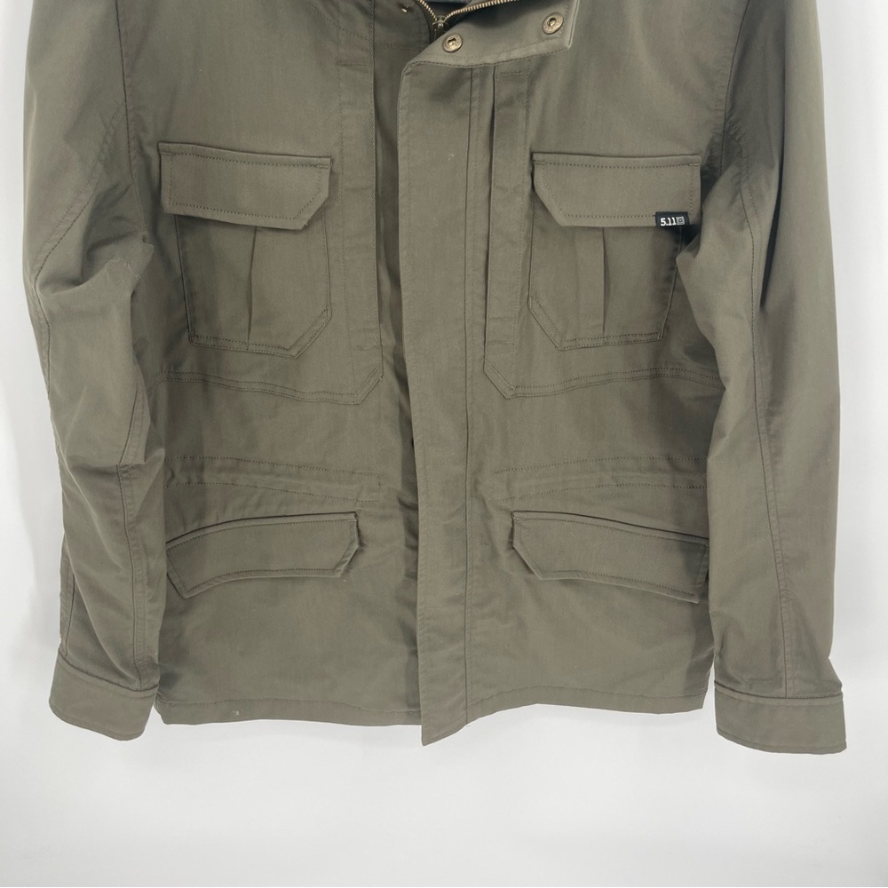 5.11 Tactical Series Army Green Full Zip Size Medium Watch Jacket Men’s Pockets - Picture 5 of 12